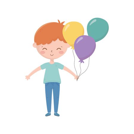 Isolated boy cartoon designのイラスト素材