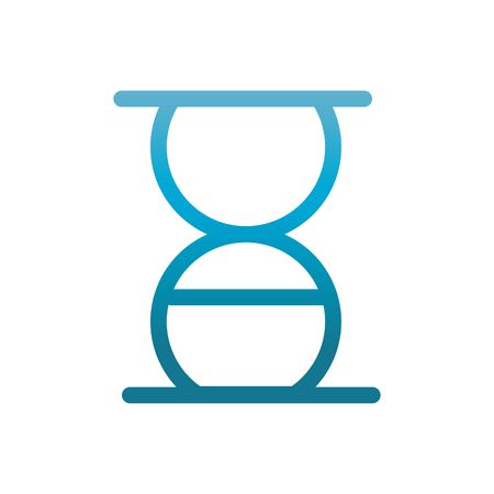 hourglass user interface blue gradient