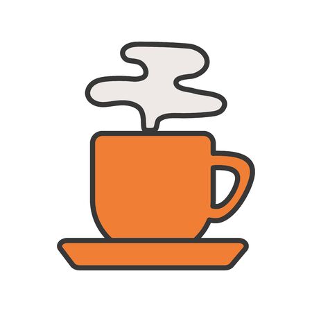 Isolated coffee mug icon designのイラスト素材