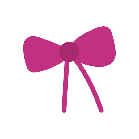 pink gift bow decoration ornament iconのイラスト素材