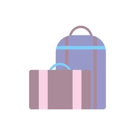 Isolated bags for travel designのイラスト素材