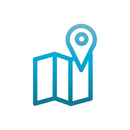 gps navigation map pin user interface blue gradientのイラスト素材