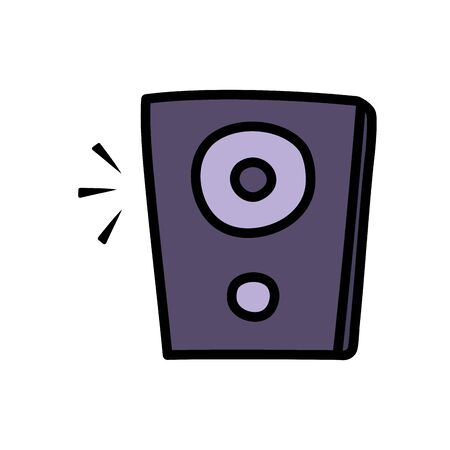 Isolated music speaker designのイラスト素材