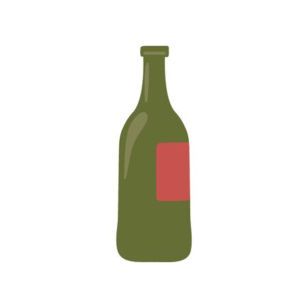 Isolated wine bottle designのイラスト素材