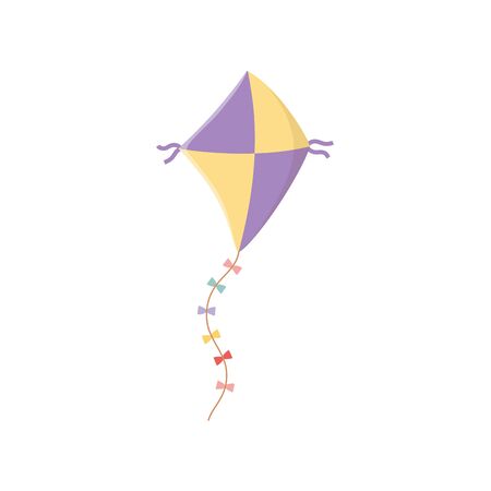 Kite design, Toy childhood play fun kid game gift and object theme illustrationのイラスト素材