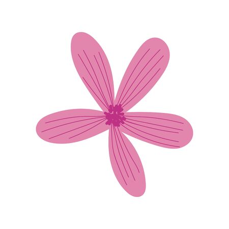 Isolated flower drawing vector designのイラスト素材