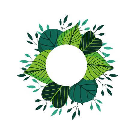 floral flowers wreath decoration ornament iconのイラスト素材