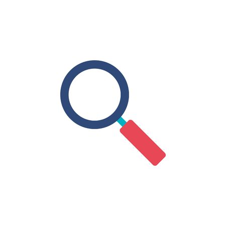 magnifying glass flat style iconのイラスト素材