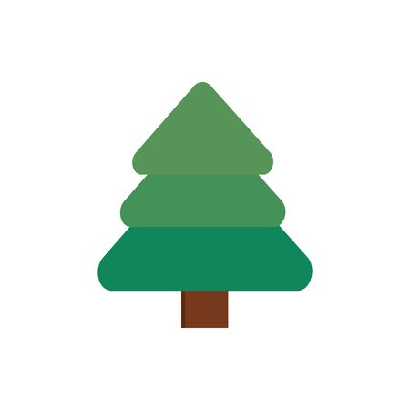 pine tree decoration happy christmas iconのイラスト素材