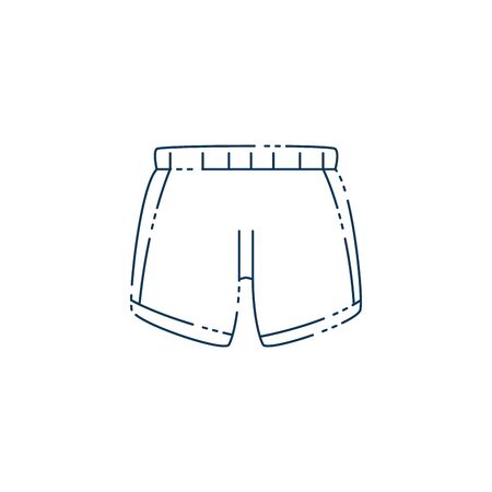 swimsuit workout accessory flat iconのイラスト素材