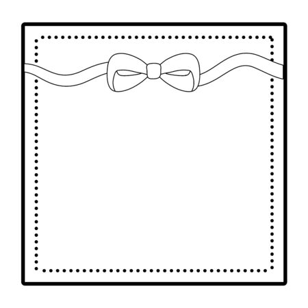 Bowtie design, Art decoration shop product card business celebration and advertising theme Vector illustrationのイラスト素材