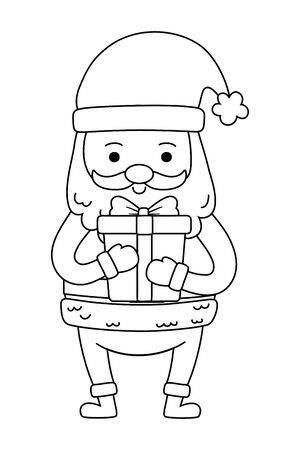 Merry christmas santa claus vector designのイラスト素材