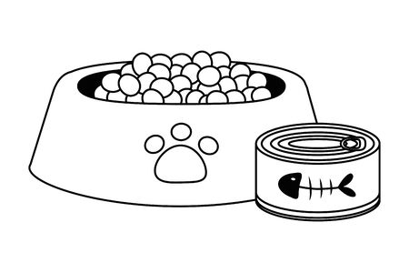 Isolated food for pet mascot designのイラスト素材