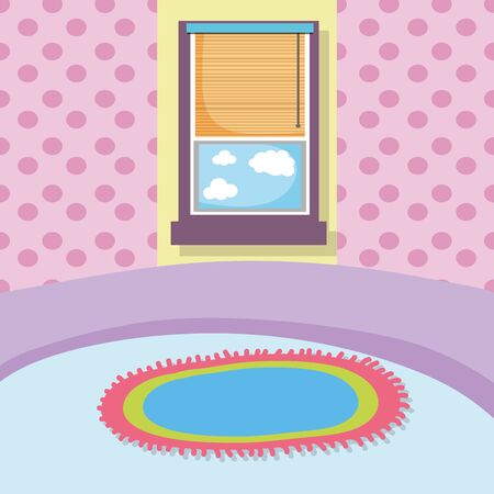 window inside home vector designのイラスト素材