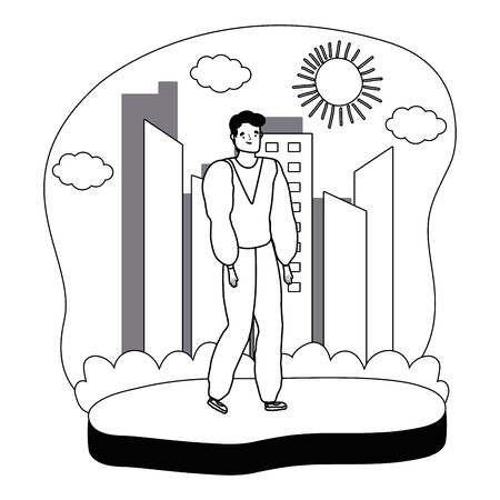 Isolated avatar man vector designのイラスト素材