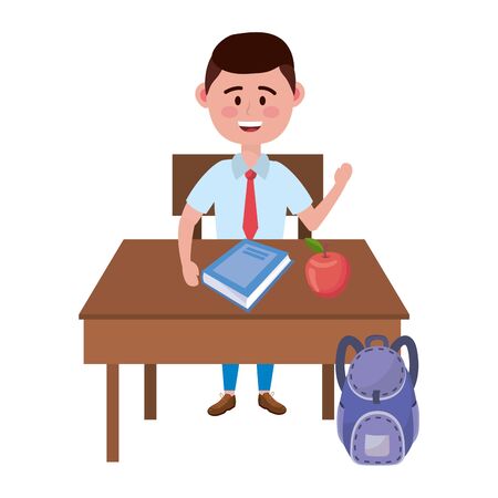 Boy kid of school designのイラスト素材