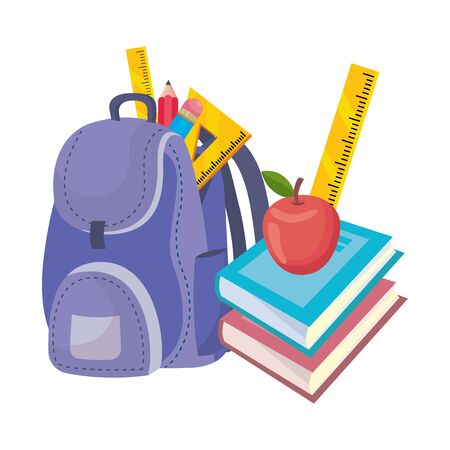 Isolated bag of school design vector illustrationのイラスト素材