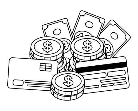 Isolated money design vector illustrationのイラスト素材