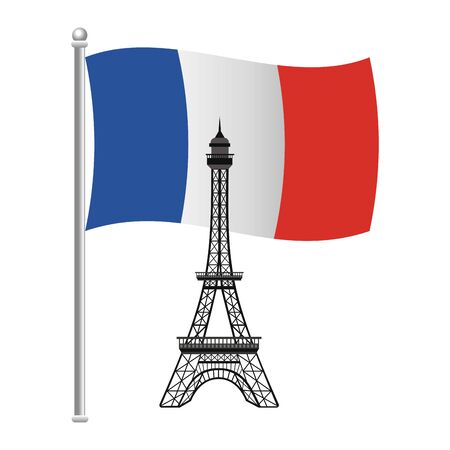 France eiffel tower design vector illustrationのイラスト素材