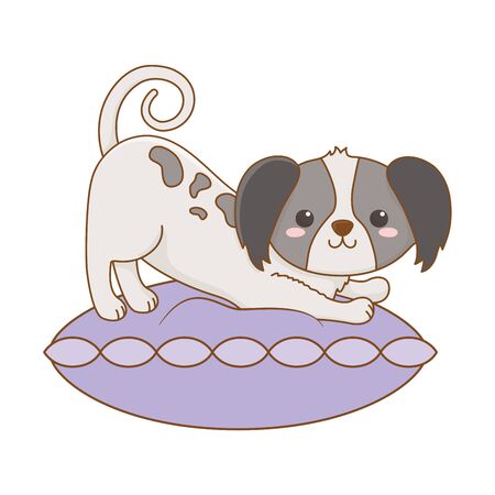 Dog cartoon design vector illustrationのイラスト素材