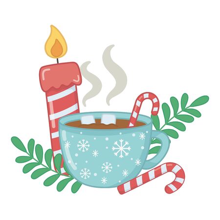 Merry christmas cup vector designのイラスト素材