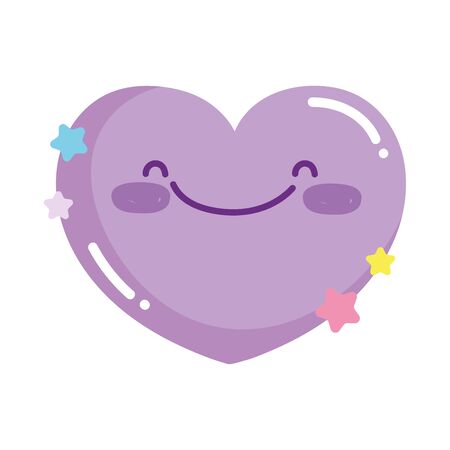 social networks cartoon like heart love icon vector illustrationのイラスト素材