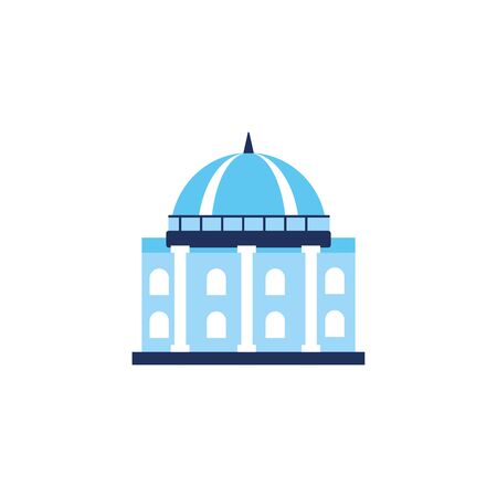 vote building flat style icon vector illustration designのイラスト素材