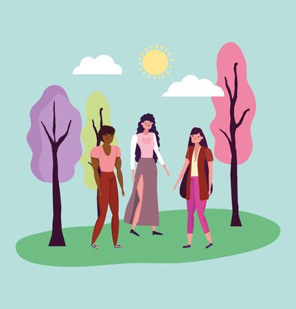 people celebration friendship day designのイラスト素材