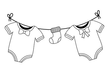 Isolated baby cloth design vector illustrationのイラスト素材