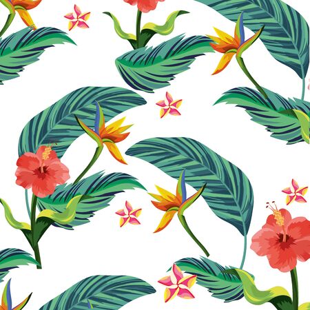 nature flowers cartoonのイラスト素材