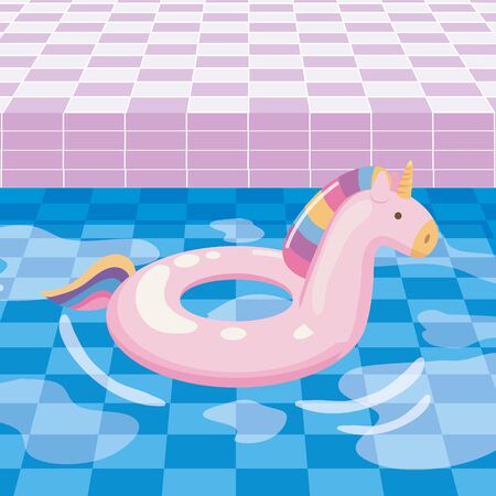 Summer and vacation icon set design, Beach tropical relaxation outdoor nature tourism island and season theme Vector illustrationのイラスト素材