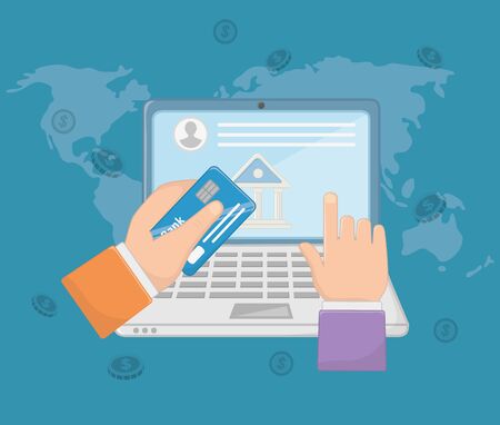 Payment online icon set designのイラスト素材