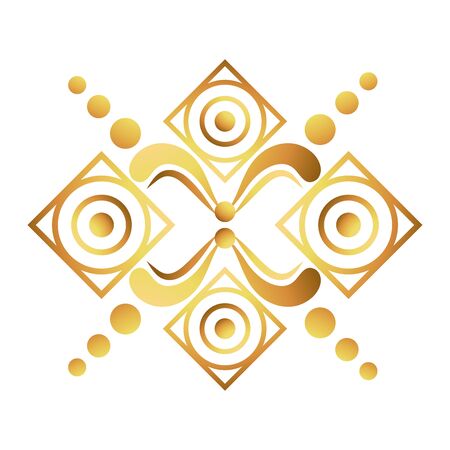 Isolated art deco shape designのイラスト素材