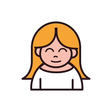 woman cartoon character portrait peopleのイラスト素材