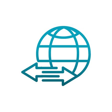 world feedback information communications gradient lineのイラスト素材
