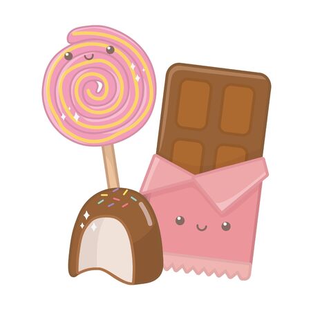 Sweet food design, dessert food delicious sugar snack and tasty theme Vector illustrationのイラスト素材