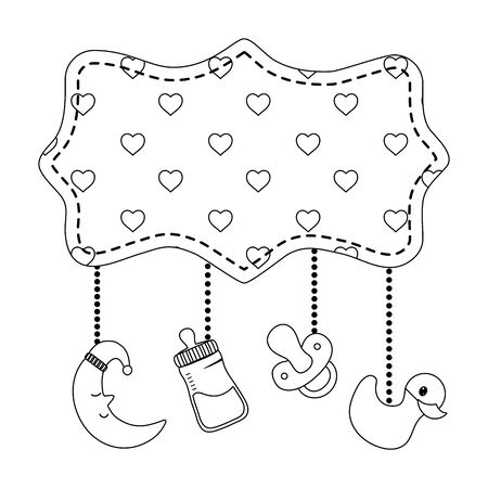 Baby shower symbol design vector illustrationのイラスト素材