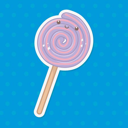 Sweet and delicious lollypop designのイラスト素材