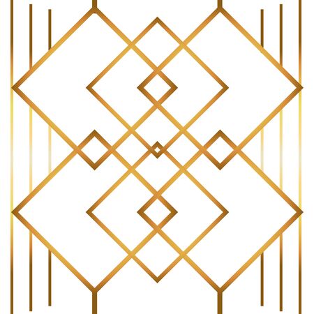 Isolated art deco background designのイラスト素材