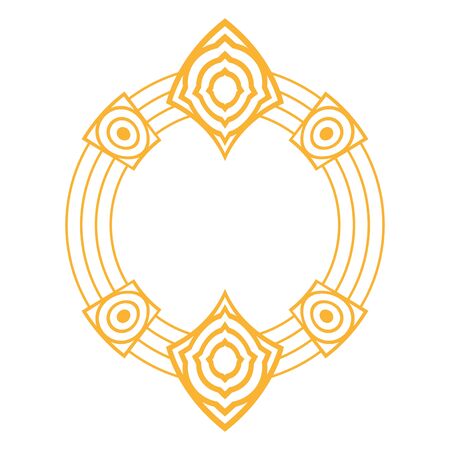 Isolated art deco shape designのイラスト素材