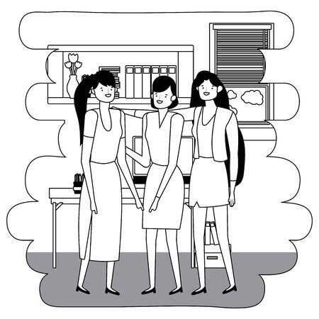 Businesswoman design, Woman business management corporate job occupation and worker theme Vector illustrationのイラスト素材