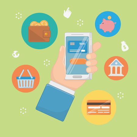 Payment online icon set designのイラスト素材