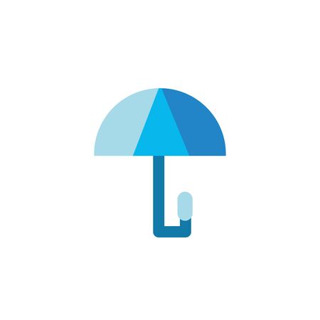 umbrella water flat style iconのイラスト素材
