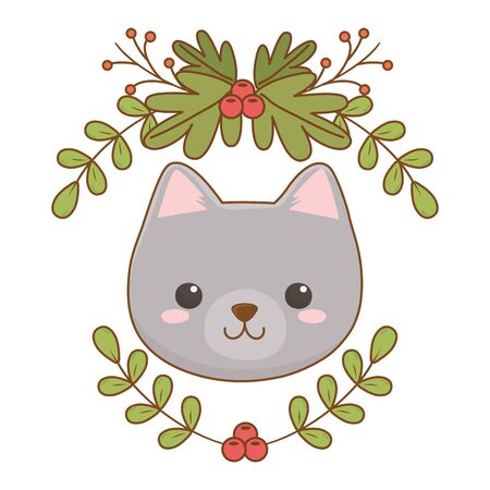 Isolated cat cartoon design vector illustratorのイラスト素材