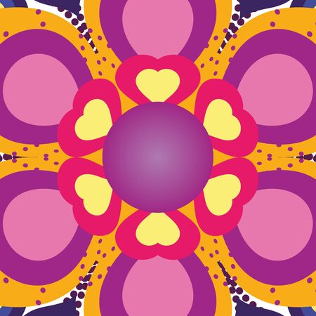 Mandale background of bohemic conceptのイラスト素材