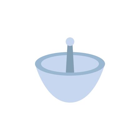 space satellite flat style iconのイラスト素材