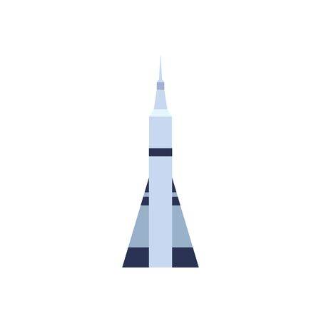 space shuttle flat style iconのイラスト素材