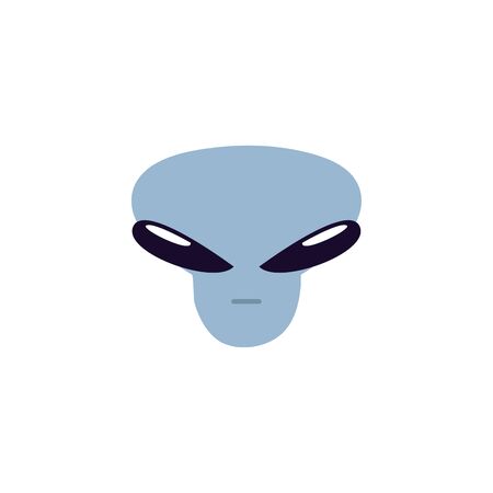 space alien flat style iconのイラスト素材