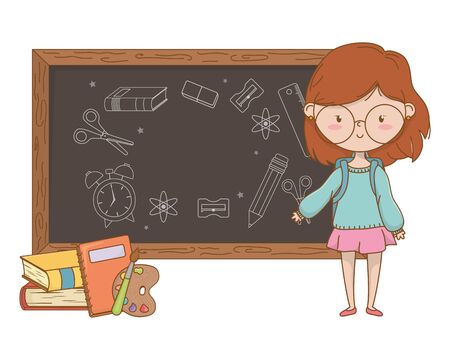 Teenager girl design, Female people young teen beautiful and woman theme Vector illustrationのイラスト素材