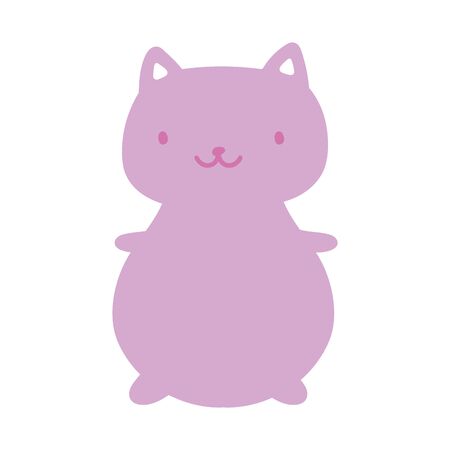 cute cat happy cartoon designのイラスト素材